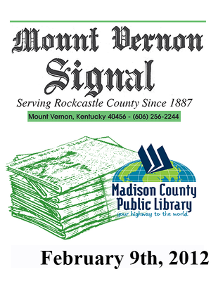 cover image of Mount Vernon Signal 02/09/2012